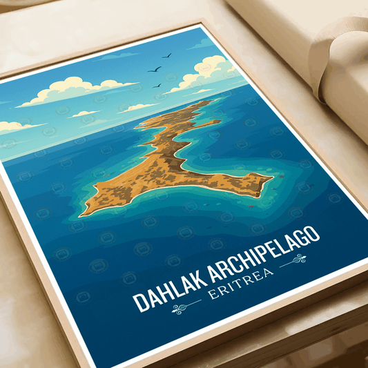 Dahlak Archipelago - Eritrea - Travel Wall Art Deco Poster Print | Modern Style - Travel Art Poster Print