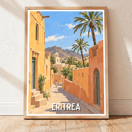 Eritrea - Travel Wall Art Deco Poster Print | Modern Style - Travel Art Poster Print