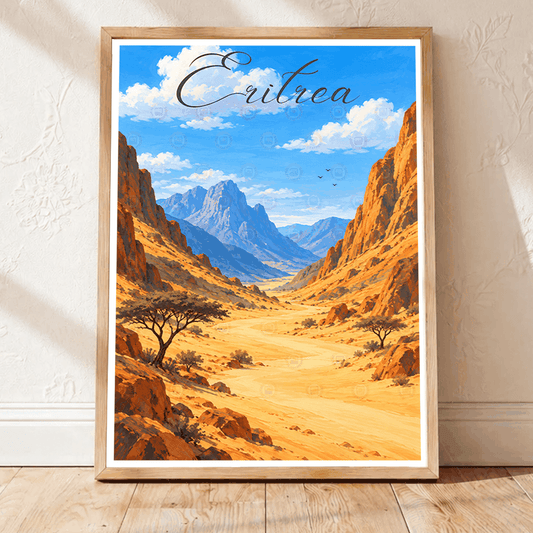 Eritrea - Travel Wall Art Deco Poster Print | Modern Style - Travel Art Poster Print
