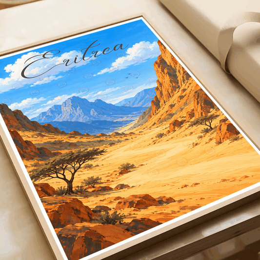 Eritrea - Travel Wall Art Deco Poster Print | Modern Style - Travel Art Poster Print