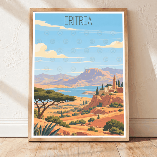 Eritrea - Travel Wall Art Deco Poster Print | Modern Style - Travel Art Poster Print