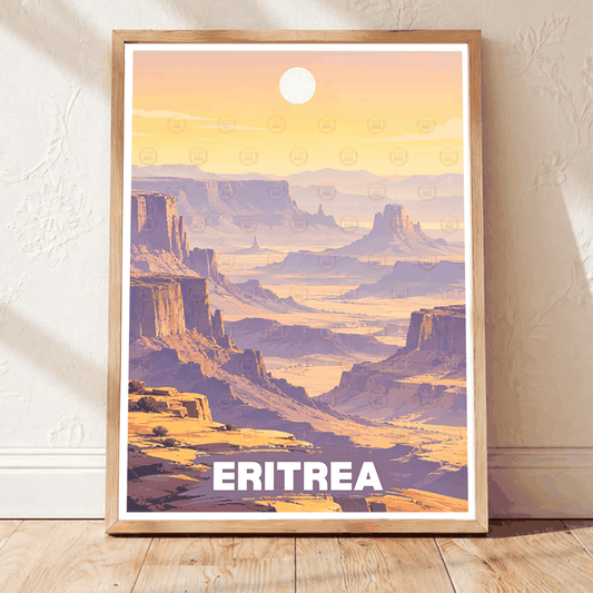 Eritrea - Travel Wall Art Deco Poster Print | Modern Style - Travel Art Poster Print