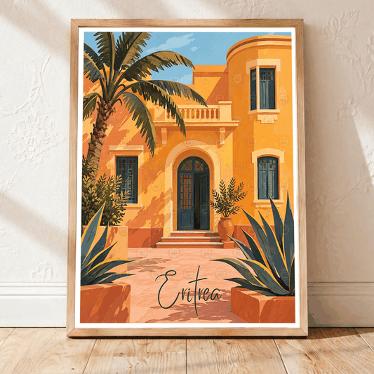 Eritrea - Travel Wall Art Deco Poster Print | Modern Style - Travel Art Poster Print