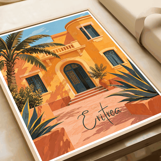 Eritrea - Travel Wall Art Deco Poster Print | Modern Style - Travel Art Poster Print