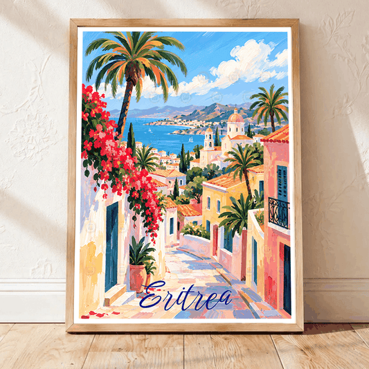 Eritrea - Travel Wall Art Deco Poster Print | Modern Style - Travel Art Poster Print