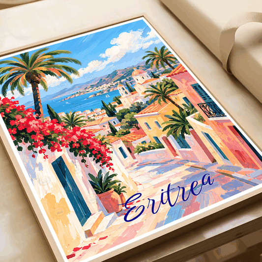 Eritrea - Travel Wall Art Deco Poster Print | Modern Style - Travel Art Poster Print