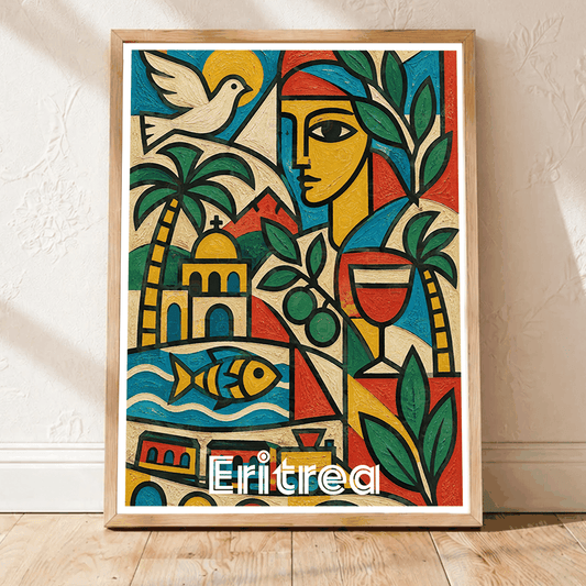 Eritrea - Travel Wall Art Deco Poster Print | Modern Style - Travel Art Poster Print