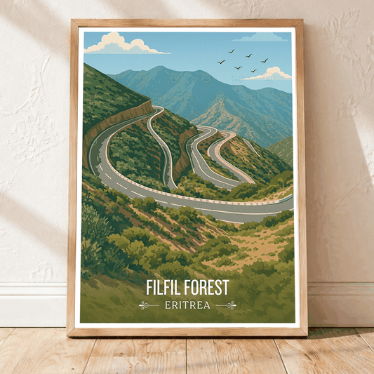 Filfil Forest - Eritrea - Travel Wall Art Deco Poster Print | Modern Style - Travel Art Poster Print