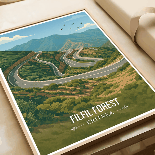 Filfil Forest - Eritrea - Travel Wall Art Deco Poster Print | Modern Style - Travel Art Poster Print