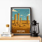 Qohaito Ruins - Eritrea - Travel Wall Art Deco Poster Print | Modern Style - Travel Art Poster Print