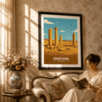 Qohaito Ruins - Eritrea - Travel Wall Art Deco Poster Print | Modern Style - Travel Art Poster Print