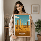 Qohaito Ruins - Eritrea - Travel Wall Art Deco Poster Print | Modern Style - Travel Art Poster Print