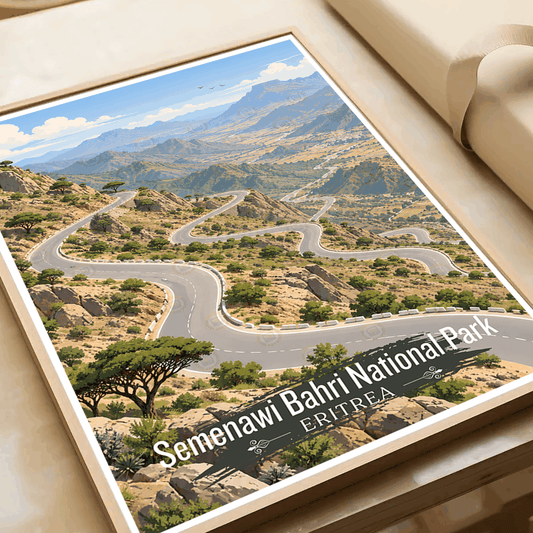 Semenawi Bahri National Park - Eritrea - Travel Wall Art Deco Poster Print | Modern Style - Travel Art Poster Print