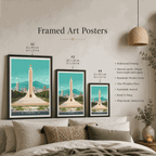 Addis Ababa - Ethiopia - Travel Art Wall Deco Poster | Modern Art Style - Travel Art Poster Print