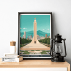 Addis Ababa - Ethiopia - Travel Art Wall Deco Poster | Modern Art Style - Travel Art Poster Print