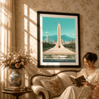 Addis Ababa - Ethiopia - Travel Art Wall Deco Poster | Modern Art Style - Travel Art Poster Print