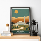 Addis Ababa - Ethiopia - Travel Art Wall Deco Poster | Modern Art Style - Travel Art Poster Print