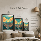 Addis Ababa - Ethiopia - Travel Art Wall Deco Poster | Modern Art Style - Travel Art Poster Print