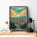Addis Ababa - Ethiopia - Travel Art Wall Deco Poster | Modern Art Style - Travel Art Poster Print