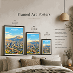 Addis Ababa - Ethiopia - Travel Art Wall Deco Poster | Modern Art Style - Travel Art Poster Print