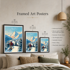 Dauphiné Alps - France - Travel Art Wall Deco Poster - Art Print - Travel Art Poster