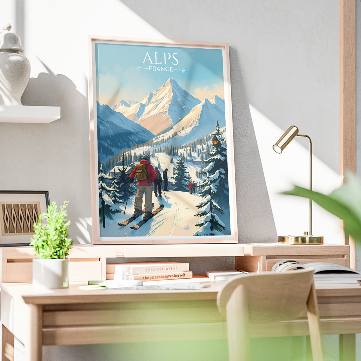 Dauphiné Alps - France - Travel Art Wall Deco Poster - Art Print - Travel Art Poster