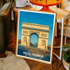 Arch of Triumph of the Star - France - Travel Art Wall Deco Poster - Art Print - Travel Art Poster
