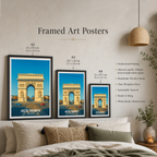 Arch of Triumph of the Star - France - Travel Art Wall Deco Poster - Art Print - Travel Art Poster
