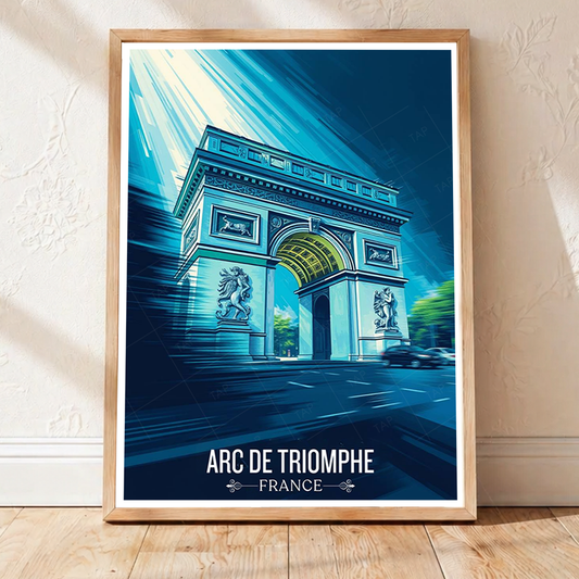 Arc de Triomphe du Carrousel - France - Travel Art Wall Deco Poster - Art Print - Travel Art Poster
