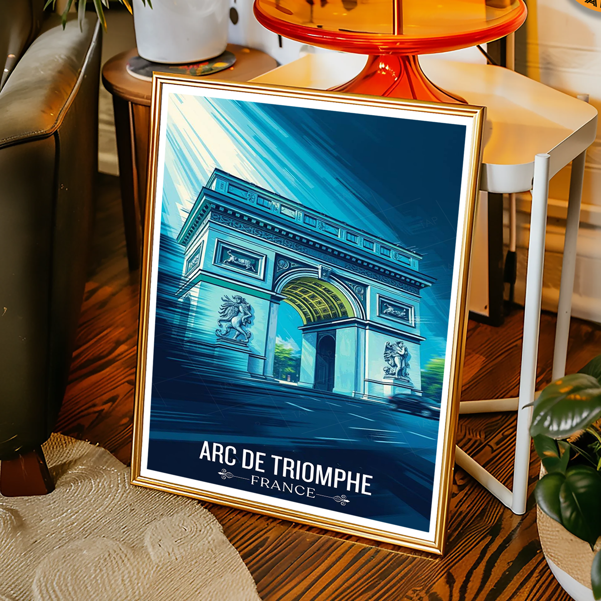 Arc de Triomphe du Carrousel - France - Travel Art Wall Deco Poster - Art Print - Travel Art Poster
