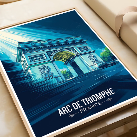 Arc de Triomphe du Carrousel - France - Travel Art Wall Deco Poster - Art Print - Travel Art Poster