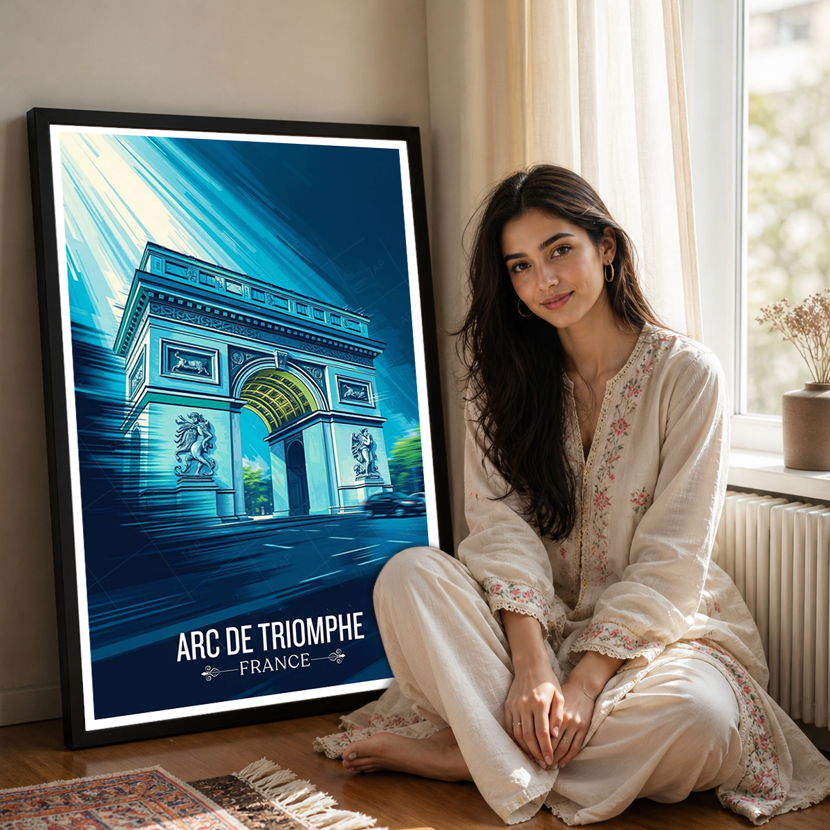 Arc de Triomphe du Carrousel - France - Travel Art Wall Deco Poster - Art Print - Travel Art Poster
