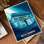 Arc de Triomphe du Carrousel - France - Travel Art Wall Deco Poster - Art Print - Travel Art Poster
