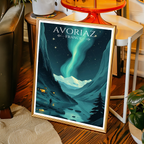 Avoriaz - France - Travel Art Wall Deco Poster - Art Print - Travel Art Poster