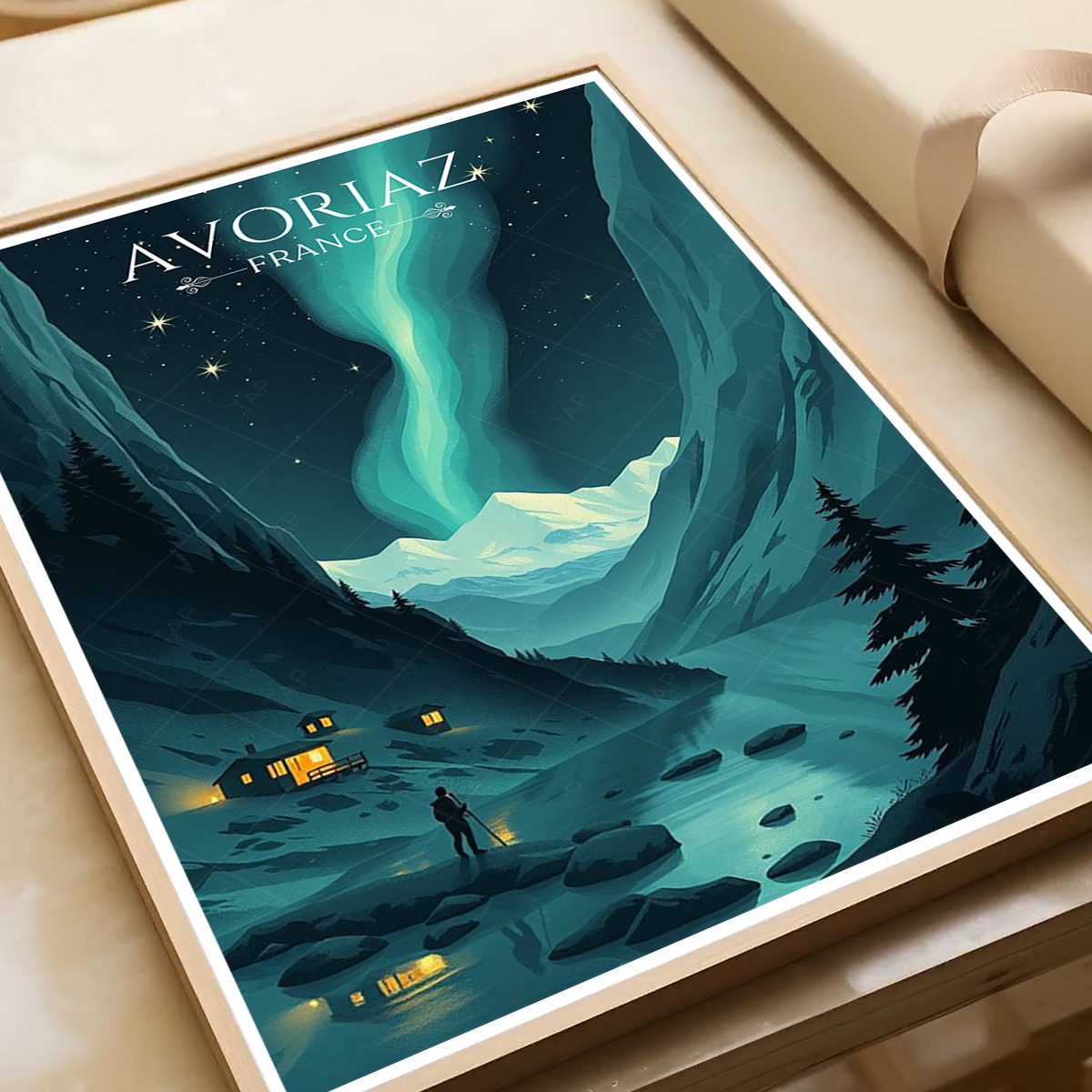 Avoriaz - France - Travel Art Wall Deco Poster - Art Print - Travel Art Poster