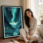 Avoriaz - France - Travel Art Wall Deco Poster - Art Print - Travel Art Poster