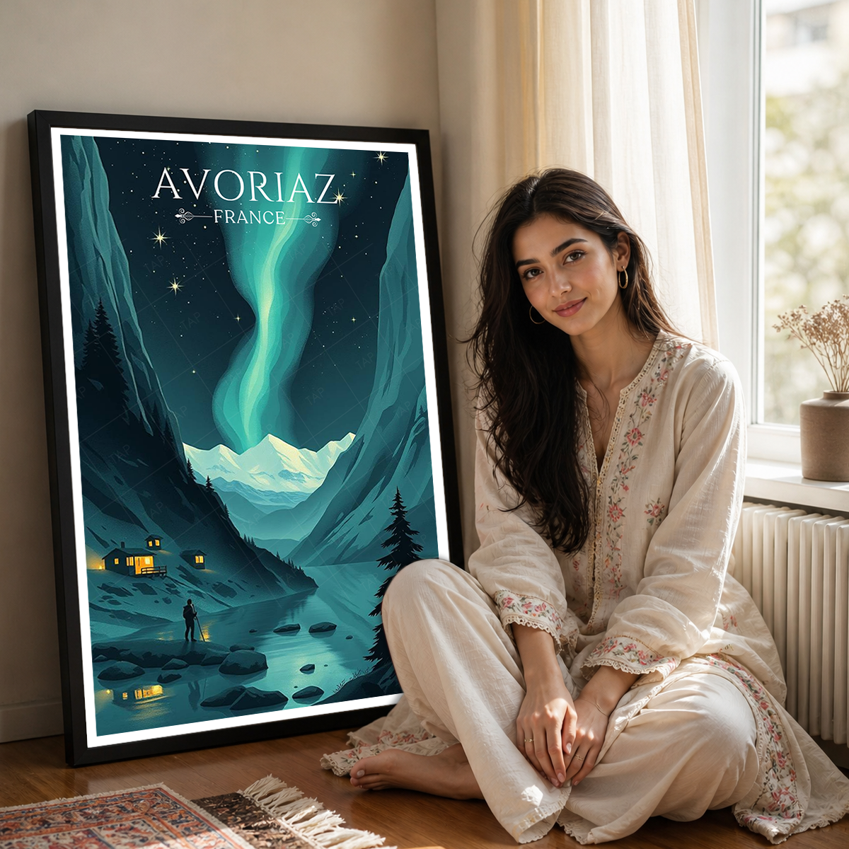 Avoriaz - France - Travel Art Wall Deco Poster - Art Print - Travel Art Poster