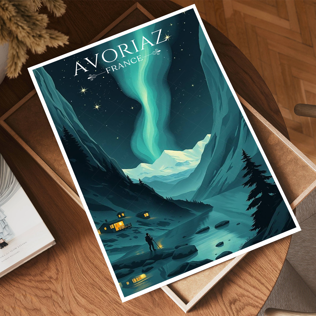 Avoriaz - France - Travel Art Wall Deco Poster - Art Print - Travel Art Poster