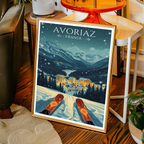 Avoréaz - France - Travel Art Wall Deco Poster - Art Print - Travel Art Poster
