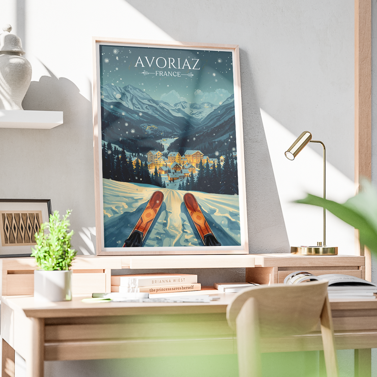 Avoréaz - France - Travel Art Wall Deco Poster - Art Print - Travel Art Poster