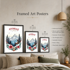 Les Portes du Soleil - France - Travel Art Wall Deco Poster - Art Print - Travel Art Poster