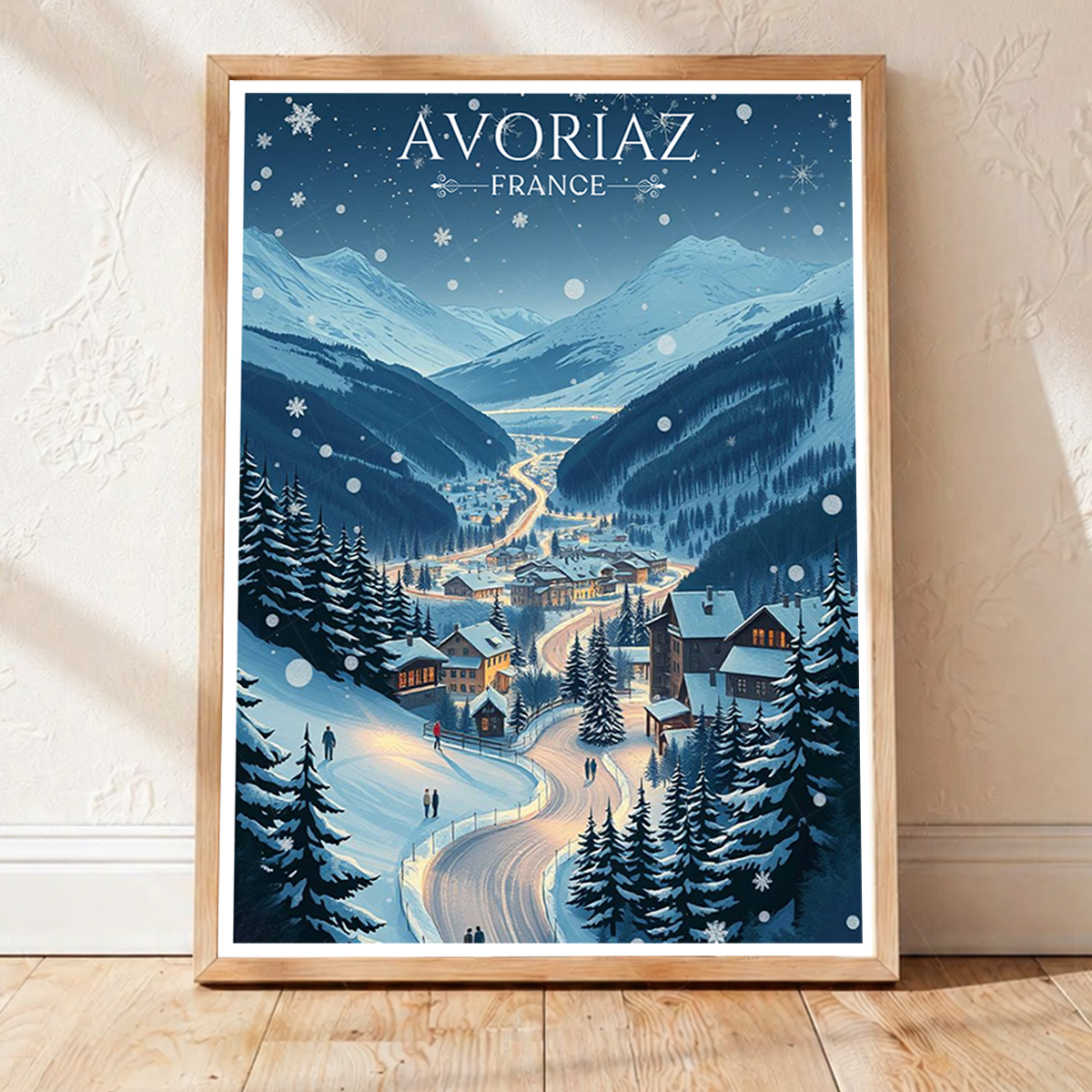 Avoriaz 1800 - France - Travel Art Wall Deco Poster - Art Print - Travel Art Poster