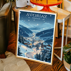 Avoriaz 1800 - France - Travel Art Wall Deco Poster - Art Print - Travel Art Poster