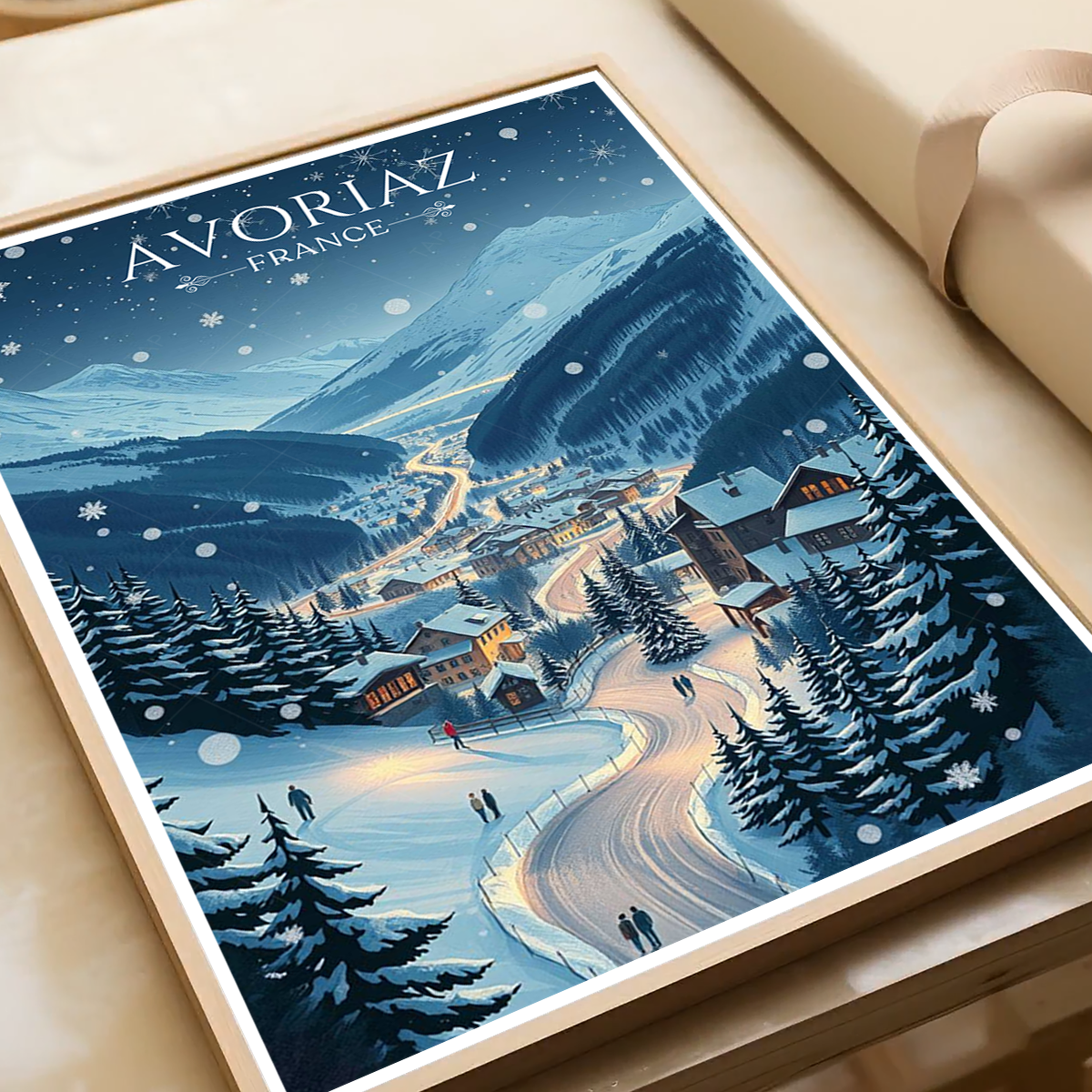 Avoriaz 1800 - France - Travel Art Wall Deco Poster - Art Print - Travel Art Poster