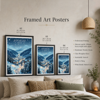 Avoriaz 1800 - France - Travel Art Wall Deco Poster - Art Print - Travel Art Poster