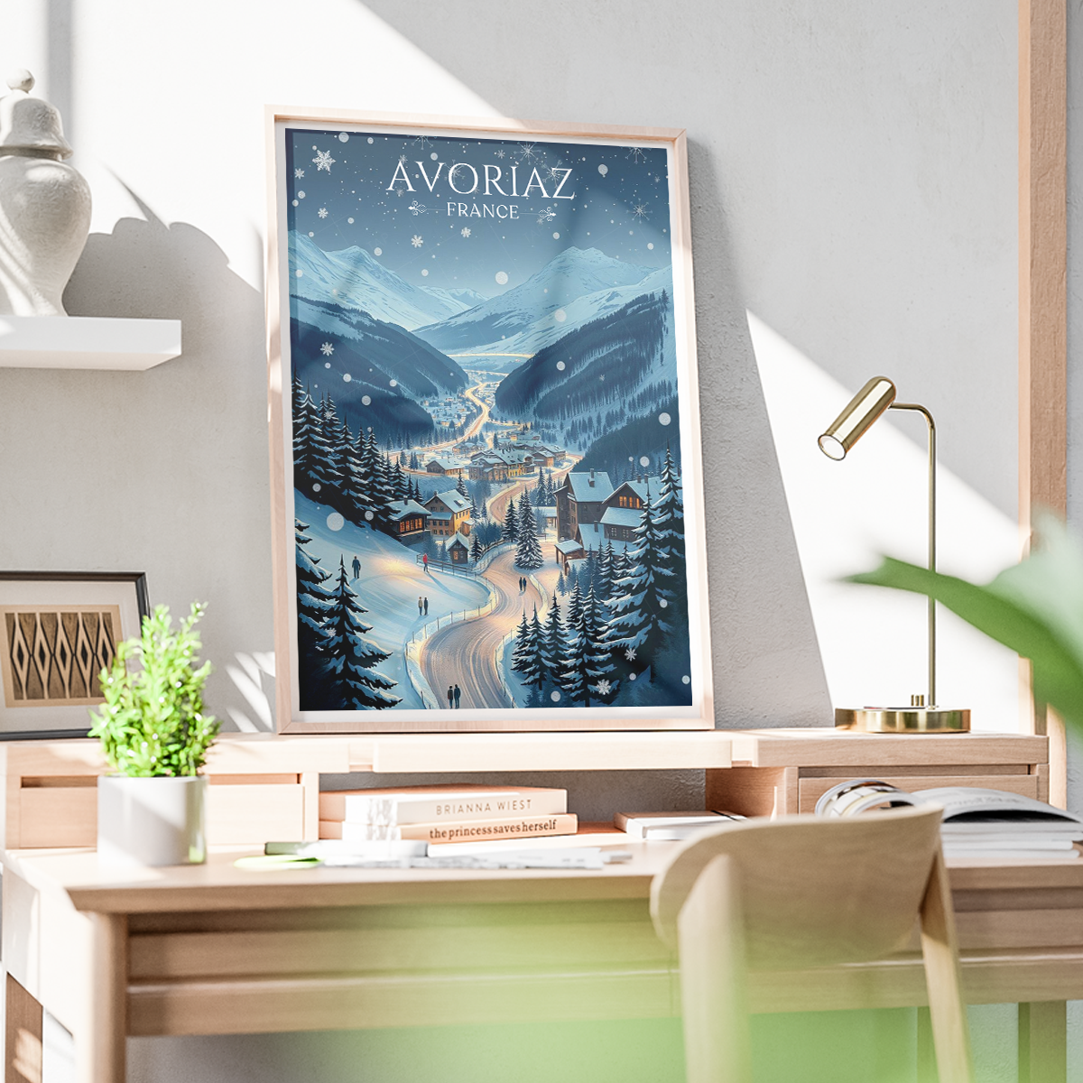 Avoriaz 1800 - France - Travel Art Wall Deco Poster - Art Print - Travel Art Poster