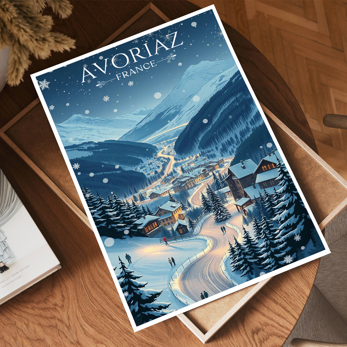 Avoriaz 1800 - France - Travel Art Wall Deco Poster - Art Print - Travel Art Poster
