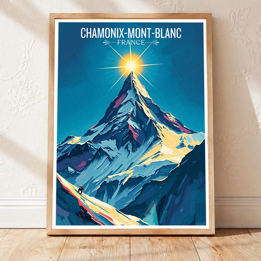 La Dame Blanche - France - Travel Art Wall Deco Poster - Art Print - Travel Art Poster