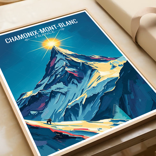 La Dame Blanche - France - Travel Art Wall Deco Poster - Art Print - Travel Art Poster