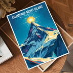 La Dame Blanche - France - Travel Art Wall Deco Poster - Art Print - Travel Art Poster